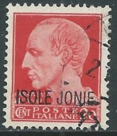 1941 ISOLE JONIE USATO EFFIGIE 10 CENT - RA16 - Isole Ionie