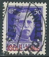 1941 ISOLE JONIE USATO EFFIGIE 50 CENT - RA16 - Isole Ionie