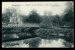 Droogenbosch Chäteau De M Calmeyn Pont Sur La Senne De Clerck 1907 Carte Pliée - Drogenbos