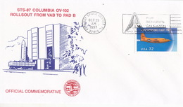 1997 USA Space Shuttle Columbia STS-87  Commemorative Cover - Amérique Du Nord