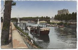 Ile Saint Denis - Le Pont De L'ile - Ed. Abeille - A Voir Bateau De L'UNION NORMANDIE ( Moselle ? )  - Pont Brug Bridge - L'Ile Saint Denis