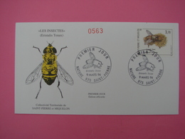 Enveloppe 1er Jour SPM/Saint Pierre Et Miquelon FDC N°563 - LES INSECTES - Oblitération 9.03.1994 - Covers & Documents