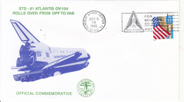 1996 USA  Space Shuttle Atlantis STS-81 Commemorative Cover - America Del Nord