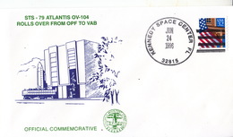 1996 USA  Space Shuttle Atlantis STS-79 Commemorative Cover - North  America