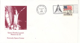 1985 USA  Space Shuttle Atlantis STS-61B Commemorative Cover - Amérique Du Nord