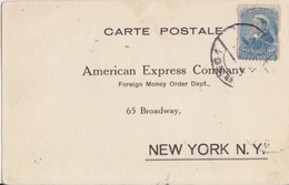 CP Pré-imprimée (American Express...), Obl Vienne 1 Le 19 V 24 Sur TP Canada Billstamp (défauts) Pour New York - Covers & Documents