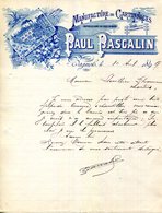 30.GARD.BAGNOLS SUR CEZE.MANUFACTURE DE CARTONNAGES.PAUL PASCALIN USINE A VAPEUR. - Stamperia & Cartoleria