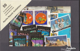 Motive 50 Verschiedene Apollo Raumfahrt Briefmarken - Collections