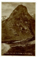 Ref 1313 - Real Photo Postcard - Glencoe From Near The Bridge Of Three Waters - Scotland - Argyllshire