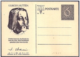 Germania/Allemagne/Germany: Intero, Stationery, Entier, Ulrich Von Hutten, Teologo, Théologien, Theologian - Théologiens