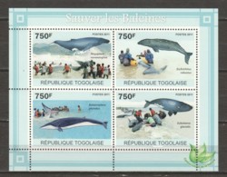 Togo 2011 Kleinbogen 3844-3847 MNH WHALES - Wale