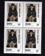 POLONIA POLAND POLSKA 1974 STAMP DAY DZIEN ZNACZKA PAINTING 1.50s BLOCK QUARTINA BLOC MNH - Postzegelboekjes