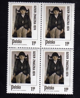 POLONIA POLAND POLSKA 1974 STAMP DAY DZIEN ZNACZKA PAINTING 1.50s BLOCK QUARTINA BLOC MNH - Booklets