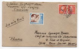 Danemark-1948--Lettre De COPENHAGUE  Pour  METZ (France )--timbre--cachet-- Vignette "JUL  1947 " - Brieven En Documenten