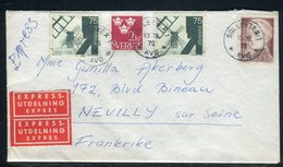 Suède - Enveloppe En Exprès De Solleftea Pour La France En 1972 - Réf AT 155 - Storia Postale