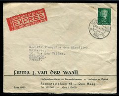 Pays Bas - Enveloppe Commerciale En Exprès De Gravenhage Pour La France En 1950 - Réf AT 159 - Covers & Documents