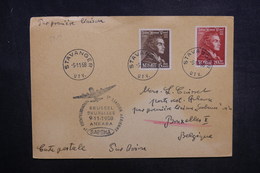 NORVÈGE - Carte De Correspondance De Stavanger Pour Bruxelles En 1958 Par Avion , Affranchissement Plaisant - L 37839 - Storia Postale