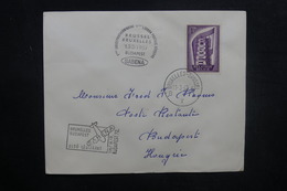 BELGIQUE - Enveloppe 1er Vol Bruxelles / Budapest En 1957 - L 37864 - Brieven En Documenten