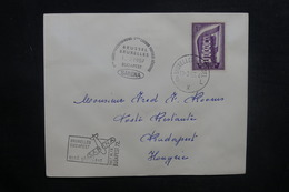 BELGIQUE - Enveloppe 1er Vol Bruxelles / Budapest En 1957 - L 37865 - Brieven En Documenten