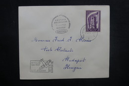 BELGIQUE - Enveloppe 1er Vol Bruxelles / Budapest En 1957 - L 37867 - Brieven En Documenten