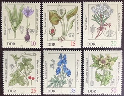 East Germany 1982 Poisonous Plants Flowers MNH - Plantes Toxiques