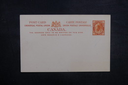 CANADA - Entier Postal Non Utilisé - L 37891 - 1860-1899 Règne De Victoria