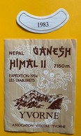 11335  -  Nepal Ganesh Himal II Expédition Les Diablerets 1984  Suisse Yvorne 1983 - Montagnes