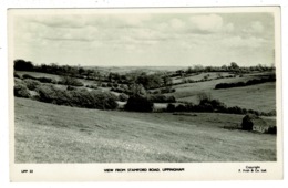 Ref 1314 - Real Photo Postcard - View From Stamford Road Uppingham - Rutland - Rutland