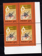 POLONIA POLAND POLSKA 1978 MALARIA PALUDISME 6s BLOCK QUARTINA BLOC MNH - Markenheftchen