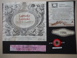 Chianti CLassico Lamole Di Lamole 1996 - Tenimenti Pile E Lamole à Gaiole In Chianti - ITALIE - Autres & Non Classés