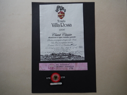 Chianti CLassico Villa Rosa 1996 - Lucherini A. Et C. à Castellina In Chianti - ITALIE - Andere & Zonder Classificatie