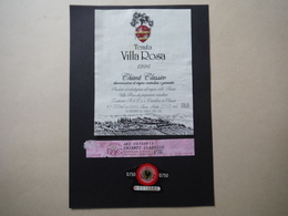 Chianti CLassico Villa Rosa 1996 - Lucherini A. Et C. à Castellina In Chianti - ITALIE - Sonstige & Ohne Zuordnung