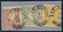 1858 2kr + 3kr + 10kr Vegyes Bérmentesítés Kivágáson - Other & Unclassified