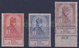 ** 1913 Árvíz 1K, 2K, 5K  (52.000) - Otros & Sin Clasificación