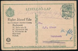1918 Hasábos Díjjegyes Levelezőlap, Futott (25.000) - Otros & Sin Clasificación