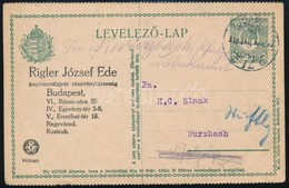 1918 Hasábos Díjjegyes Levelezőlap, Futott (25.000) - Other & Unclassified