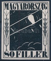 1927 Repülő 80f Eredeti Bélyegterv. Nagyon Ritka, Talán Egyedi Darab! - Sonstige & Ohne Zuordnung