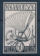 1927 Repülő 60f Eredeti Bélyegterv. Nagyon Ritka, Talán Egyedi Darab! - Andere & Zonder Classificatie