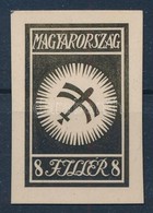 1927 Repülő 8f Meg Nem Valósult Bélyegterv Nyomdai Fotója. Rendkívül Ritka!! - Altri & Non Classificati