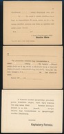 1871 9 Db Használatlan Díjjegyes Levelezőlap, érdekes Hátoldali Nyomatokkal, Az Egyiken Bélyegzés - Other & Unclassified