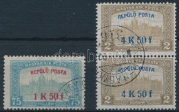O 1818 Repülő Posta Sor, A 4K50f Párban (22.500) - Andere & Zonder Classificatie