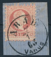 1867 5kr Képbe Fogazott Bélyeg 'ARAD VÁROS' - Otros & Sin Clasificación