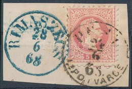 1867 5kr 'PEST LIPÓTVÁROS' + Kék 'RIMASZÉCS' - Autres & Non Classés