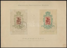 1939 Protestáns Sor + Bethlen Blokkpár Emléklapon (14.500) - Other & Unclassified