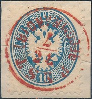 O 1864 10kr Piros ,,PESTH RECOMMENDIRT' Bélyegzővel - Sonstige & Ohne Zuordnung
