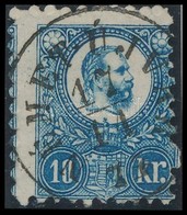 O 1871 Réznyomat 10kr 'NÉMET-ÚJVÁR' Látványos Képbe Fogazással - Autres & Non Classés