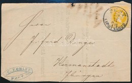 1870 2kr Nyomtatvány Előlapon 'PEST LIPÓTVÁROS' - Other & Unclassified