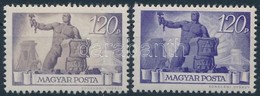 * 1945 Újjáépítés 120P Erős Szineltérés + Támpéldány - Autres & Non Classés