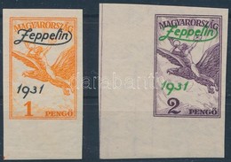 ** 1931 Zeppelin ívszéli Vágott Sor Szép állapotban (100.000) - Other & Unclassified