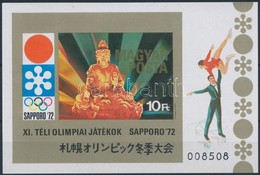 ** 1971 Téli Olimpia Vágott Blokk (3.500) - Autres & Non Classés